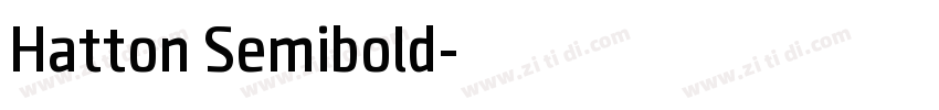 Hatton Semibold字体转换